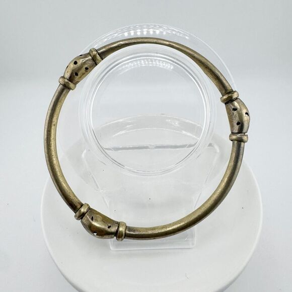 Antique Victorian Bangle Etruscan Revival Tiger Bracelet Timeless Elegance - Picture 7 of 8